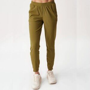 Janji Mercury Knit Joggers -- Olive Green -- Women's XS -- EUC